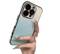 Générique Defendcase Gradient Color Lens Film All Inclusive for iPhone Case, Fully Covered Edge Anti-Fall Gradient Color Mobile Case, Anti-Slip Sides, for iPhone 16/15/14/13/12Pro Max (12,Blue)