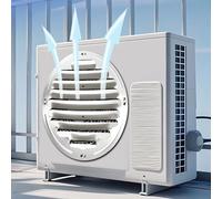 Générique Déflecteur Anti-Vent extérieur pour climatiseur Split, résistant aux Courants d;air directs, pour la Protection du condenseur. (Size_Name 53cm/21in)