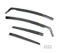 Générique Déflecteurs fenêtre latérale pour Seat pour Leon 1P1 2006-2012 | Installation auto-adhésive translucide de thé d'abs de 4 pièces Rain Guards