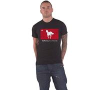 Générique Deftones T Shirt Star and Pony Band Logo Nouveau Officiel Unisex Noir Size S