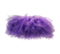Générique Deguisement Adulte Carnaval Tutu, Jupe Tulle Arc en Ciel Danse Performance Scène, Costume Coloré Femme Joyeuse Fête Défilé Spectacle(Dark Purple, One Size)