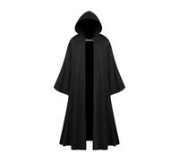 Générique Deguisement Adulte Femme,Cape Halloween Femme à Capuche Cape Longue Manches Longues Couleur Unie Vintage Ample Costume De Renaissance Médiévale Carnaval Cosplay Manteau