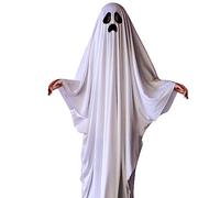 Générique Deguisement Adulte Femme,Costume De FantôMes Adulte DéGuisement De FêTe Unisexe avec Masque FantôMe Fancy Robe VêTements Cape FantôMe pour Halloween Carnaval SoiréE Masquerade