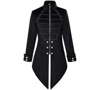 Générique Déguisement Adulte Veste Queue De Pie Gothique À Col Montant Pour Carnaval Et Soirée Costumée Tenue De Vampire Ou Noble Déguisement Médiéval Pour Adulte Élégant