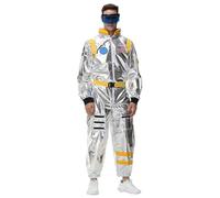 Générique Deguisement Astronaute Space Costume Astronaute Adulte Déguisement Astronaute Deguisement Cosmonaute Espace Cosplay pour Femme Hommes