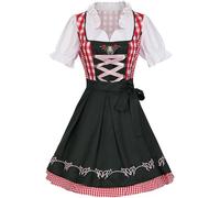 Générique DéGuisement Bavaroise Femme, Costume Oktoberfest Femme Grande Taille Serveuse Festival Costume Robe Oktoberfest Set Dirndl DéGuisement Halloween Diablesse Halloween Diablesse
