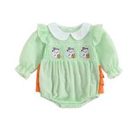 Générique Deguisement Bébé,Costume d'halloween Body à Manches Longues pour Bébé Unisex avec Broderie Citrouille - Tenue Correspondance des Couleurs - Parfait pour Un Usage Quotidien Festival