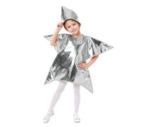 Générique Deguisement Carnaval Enfant Cour Star Costume For Enfants Elegant Fête Robe Up Outfit With Shiny Star Details For Performances And Special Événements Excitant