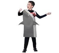Générique Deguisement Carnaval Famille Requin Animal Marin Cosplay Tenue Spectacle Amusant(Grey, One Size)