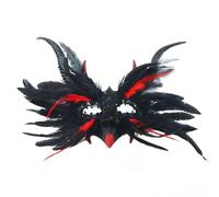 Générique Déguisement Carnaval Femme Masque Halloween Accessoire Adulte Vénitien Pour Diy Peinture Masques De Peintable Mascarade Visage Venise Rose Cosplay Mardi Gras Party(Rouge)