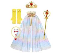 Générique Deguisement Carnaval Fille Robe Tutu Paillettes Short, Costume Danse Spectacle Scintillant, Tenue Fête Enfant Brillante, Ensemble Récital Chic(Yellow, 3-9 Years)