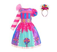 Générique Déguisement de Bal Masqué Anniversaire Doux pour Filles Tenue Fête Parade avec Accessoire Tête Inclus Adorable pour les Célébrations