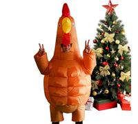 Générique Déguisement De Poulet Gonflable - Cosplay D'Animal De Ferme - Costume Gonflable De Coq Avec Design Des Muscles Abdominaux - pour Événement Festival, Fête d'Anniversaire, Noël, Halloween