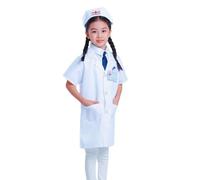 Générique Deguisement Enfant Docteur Cosplay Role Play avec Blouse Stéthoscope pour Jeu Éducatif Et Spectacle Deguisement Enfant T624