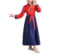 Générique Déguisement Enfant Fille Robe De Danse Folklorique Chinoise À Broderie Florale Pour Spectacle Du Nouvel An Tenue De Princesse Déguisement Chinois Fille Dansante