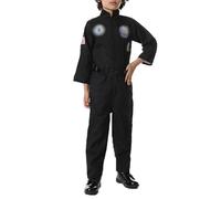 Générique Déguisement Enfant Garçon Costume D'Astronaute pour Jeu De Rôle Spatial Tenue De Cosmonaute avec Casque Déguisement Carnaval Enfant pour Fête Et Imitation