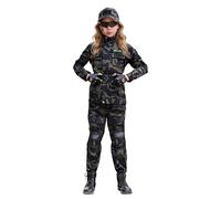Générique Déguisement Enfant Garçon Costume De Commando En Treillis Camouflage Pour Aventure Et Jeu Militaire Tenue De Soldat Déguisement Camouflage Enfant Courageux