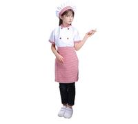 Générique Déguisement Enfant Garçon Fille Costume De Chef Cuisinier Avec Toque Et Tablier Pour Jeu De Rôle Tenue De Petit Cuistot Déguisement Carnaval Enfant