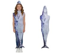 Générique Déguisement Enfant Garçon Fille Costume Requin Pour Fête Et Spectacle Tenue D'Éponge Amusante Déguisement Carnaval Enfant Pour Rôle De Mer
