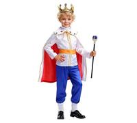Générique Déguisement Enfant Garçon Tenue De Roi Pour Fête Costume Et Spectacle Costume De Cour Avec Couronne Déguisement Carnaval Enfant