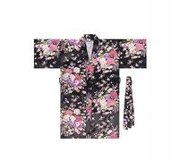 Générique Deguisement Enfant Kimono Japonais Cardigan pour Quotidien Traditionnel Bain Et Confort avec Ceinture Et Fleurs Deguisement Enfant T719