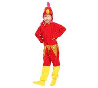 Générique Déguisement Enfant Unisexe Tenue D'Animal Pour Danse Familiale Carnaval Costume De Renard Loup Ou Poussin Déguisement Famille Pour Enfant Sauvage(Red, 1-2 years)