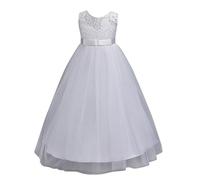 Générique Deguisement Fee Fille Adolescente Fête Soiree Coton Col Rond Princesse Fée Robe Princesse Fille Carnaval Miss Printemps Princesse Lumineuse Anniversaire Robe Princesse Enfant 5 Ans