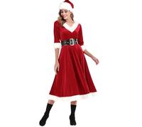 Générique Déguisement Femme Carnaval Cette Robe De Noël À Col V Et Dos Noué Est Idéale Pour Un Spectacle Sur Scène Une Soirée Élégante Ou Une Fête De Fin D Année Déguisement Femme Carnaval