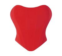Générique Deguisement Femme Carnaval Haut Corset Élégant Épaules Dénudées Dos Laçage Court Mesh Rétro Sexy Déguisement Adulte Femme Carnaval Gothique Moderne