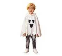 Générique Déguisement Halloween Bebe Cape de Fantô d'Halloween Avec Capuche | Ensemble Deux Pièces Costume Fantome Avec Emmanchures Poncho Fantô à Capuche Costume Pour Fête d'Halloween Et Cosplay