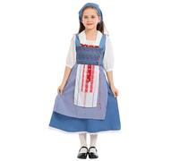 Générique Déguisement Halloween Bébé,Deguisement Grande Taille Robe Sorcière Enfant Fille Costume 10 Ans Jaune Ensemble De Vêtements Pour Nouveau Né Maquillage Princesse (Bleu,130)
