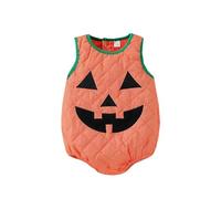 Générique Deguisement Halloween Bebe Fille Combinaison Épaisse Citrouille Expression pour Bébé Déguisement Automne Hiver Vêtement Chaud Déguisement Carnaval Fête 0-3Y