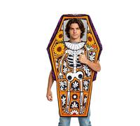 Générique Déguisement Halloween Cercueil,Combinaison Squelette Forme Cercueil,Tenues Vampire Halloween | Pour Femmes Accessoires Cosplay Spectacle Scène Fête Dansante Jeu De Rôle