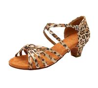 Générique Deguisement Halloween Chaussons Danse Fille Tango Latin Ballroom Sandales Tout-Petits Pas Souples(Beige,33)