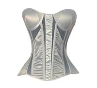 Générique Déguisement Halloween Corset Acier Résille Mariée Robe Base Transparent Dos Lien Déguisement Halloween Fille