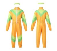 Générique Déguisement Halloween Enfant Disco Danse Patchwork Sport Combinaison Headband Déguisement Halloween Garcon Et Fille