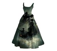 Générique Deguisement Halloween Femme Adulte Déguisements Adultes Chic Et Elegant Robe Moyen Age Renaissance Dress Gothique traditionnelle irlandaise pour maxi fête