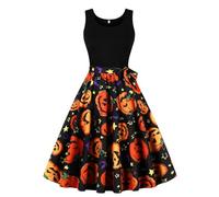 Générique Déguisement Halloween Femme Costume Squelette Patchwork Horreur Robe De Soirée Pour Sexy Medievale Automne Deguisement Infirmiere Gothique Soiree Dark Violet XXL