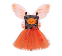 Générique Déguisement Halloween Fille,Déguisement Cosplay Fête pour Fille Costumes d'halloween et de Carnaval Costume Princesse Vampire Robes Fantaisie Fêtes, Anniversaires, 2-10 Ans