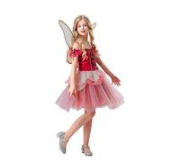 Générique Deguisement Halloween Fille Fée avec Ailes Libellule Et Jupette Tutu pour Mascarade Spectacle Et Cosplay pour 5 À 12 Ans Deguisement Princesse Fille T370
