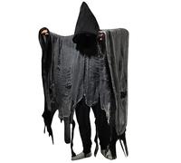 Générique Deguisement Halloween Homme Cape Hache Costume Halloween Adulte Couple Automne Squelette Robe Médiévale Terrifier Vampire Prisonnier Cosplay Citrouille Hiver Classique Noir One Size FR