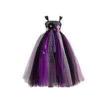 Générique Déguisement Halloween pour Filles | Robes pour Filles Robe Longue Tutu d'halloween Tenue de sorcière Artisanale Costumes Enfants vêtements Uniques et élégants pour Occasions spéciales