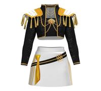Générique Deguisement Halloween pour Filles Tenue Mira Zoey Rumi Uniforme Fête Ensemble Costume Cosplay Kpop Demon Hunters Huntrix Complet Déguisement d'halloween 2-14 Ans