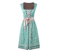 Générique Déguisement Halloween Robe Dirndl Femme Col Carré Taille Lien Dentelle Tablier Déguisement Halloween Fille