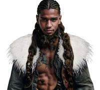Générique Déguisement Homme Carnaval Cette Cape Médiévale Viking À Col En Fourrure Est Parfaite Pour Un Jeu De Rôle Grandeur Nature Un Cosplay Ou Une Fête Historique Déguisement Adulte Homme Carnaval