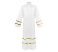 Générique Deguisement Homme Carnaval Cosplay Style Cour Musulman Médiéval Robe Pasteur Église Performance Chorale Théâtre Déguisement Adulte Homme Carnaval Cérémonial