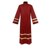 Générique Deguisement Homme Carnaval Cosplay Style Cour Musulman Médiéval Robe Pasteur Église Performance Chorale Théâtre Déguisement Adulte Homme Carnaval Cérémonial