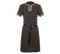 Générique Deguisement Homme Carnaval Tunique Médiévale Historique Viking Pirate Gn Grande Taille Scène Performance Cosplay Déguisement Adulte Homme Barbare Robuste Authentique