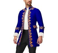 Générique Déguisement Homme Carnaval Veste Queue-De-Pie Coloniale Militaire Du 18Ème Siècle Pour Cosplay Historique Et Fête Costumée Manteau De Style Régence Et Révolution Déguisement Adulte Carnaval