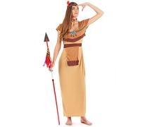 Generique - Déguisement Indienne Robe Longue Sexy Femme Taille S